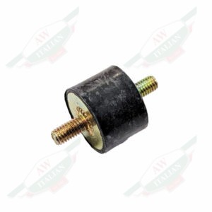 black rubber and gold metal on white background