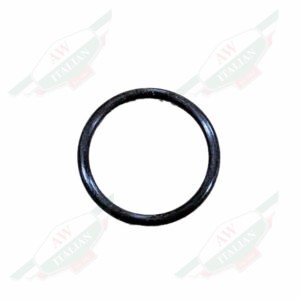 black rubber circle on white background