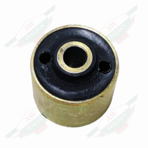 gold medal and black rubber on white background