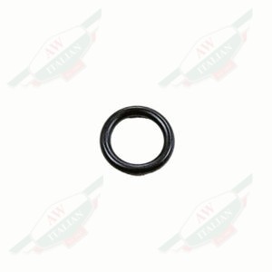 black rubber circle on white background