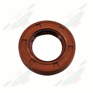 brown orange rubber ring on white background