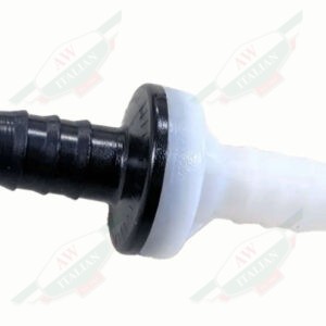 white black plastic on white background