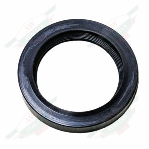 black rubber ring on white background