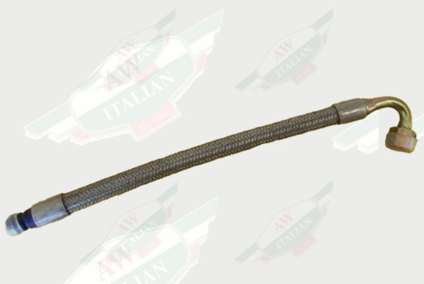 Silver metal rod on white background