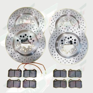 silver metal discs black squares on white back ground