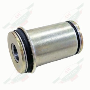 shiny silver cylinder on white background