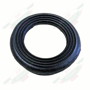 black rubber ring on white background