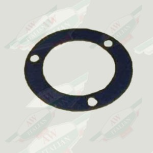 black flat circle with holes on white background