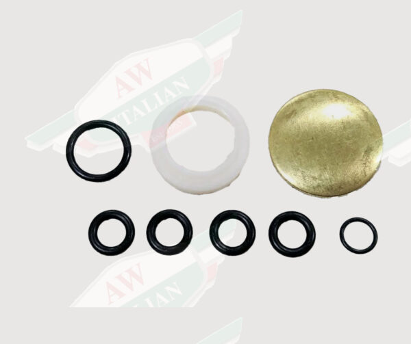 black white gold rubber on white background