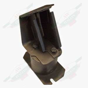 Black Alfa Romeo Engine Mount On White Background