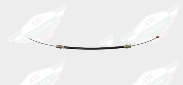 black horizontal cable on white background