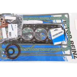 alfa 60777956 full engine gasket set victor reinz blue green on white background