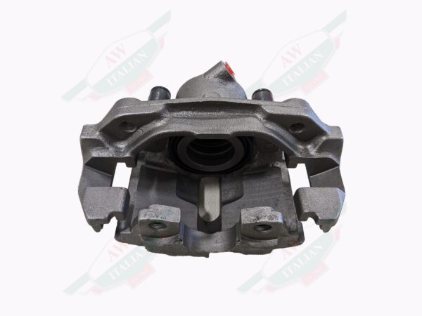 grey brake caliper on white background