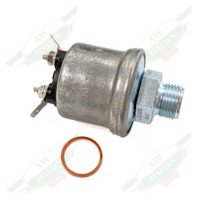 ferrari 135940 oil pressure sender metal with copper washer 18mm thread on white background