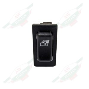 black rectangular switch on white background