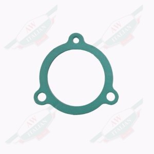 green gasket on white background