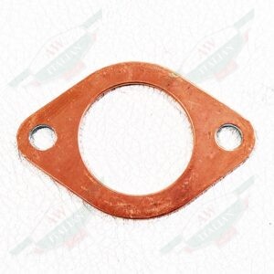 Copper Ferrari Exhaust Gasket on white Background