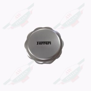 round grey gas cap on white background
