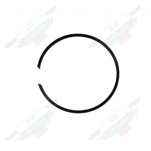 black ring on white background