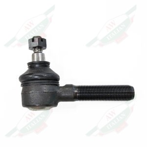 ferrari 76401 tie rod end with nut black metal on white background