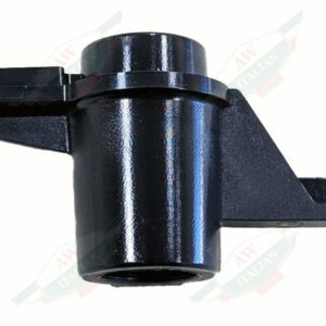 black plastic on white background