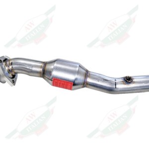ferrari 216241 catalytic converter right side metal with red sticker