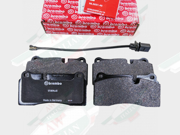 lambo 420698451F gallardo rear brake pads brembo black with red box