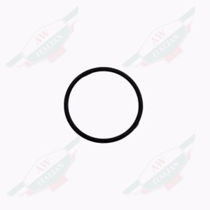 black ring on white background