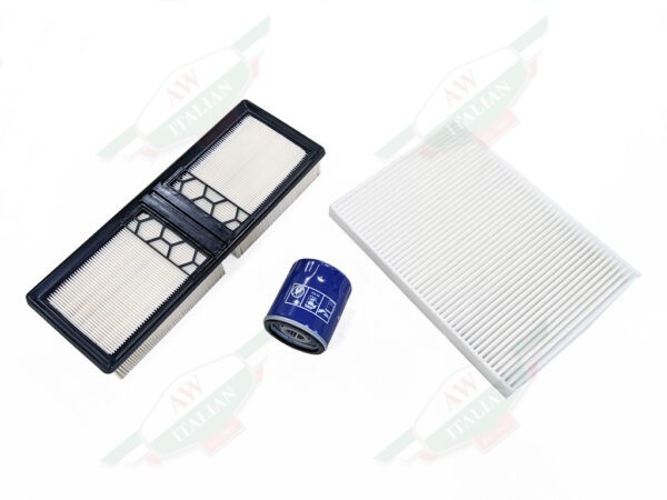 alfa stelvio white and black air filter white cabin pollen filter blue oil filter