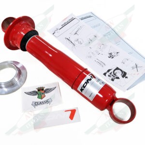 ferrari 206 246 dino 365 gtc4 koni red shock absorber with stickers and instructionson white background