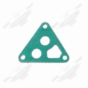 green engine gasket on white background