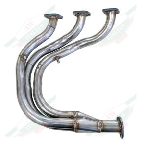 ferrari 95200102 rear exhaust manifold steel metal tig welded white background