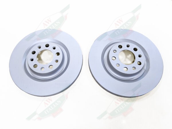 alfa 68394705AA rear brake rotor pair coated grey silver