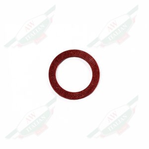 ferrari 101496 radiator drain plug washer gasket red fiber