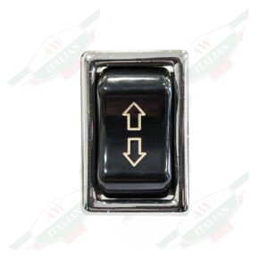 60716970 alfa romeo montreal window up down switch black plastic chrome bezel