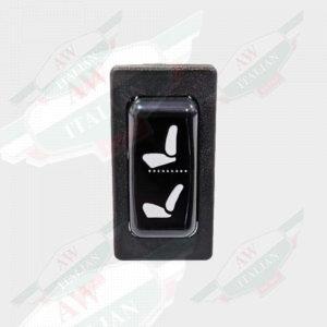323350152 maserati seat tilt adjust rocker switch black plastic white logos