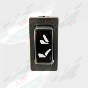 323350153 maserati seat back adjust rocker switch black plastic white logos