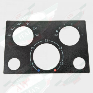 ferrari 64310500 f355 355 climate control panel black plastic white letters