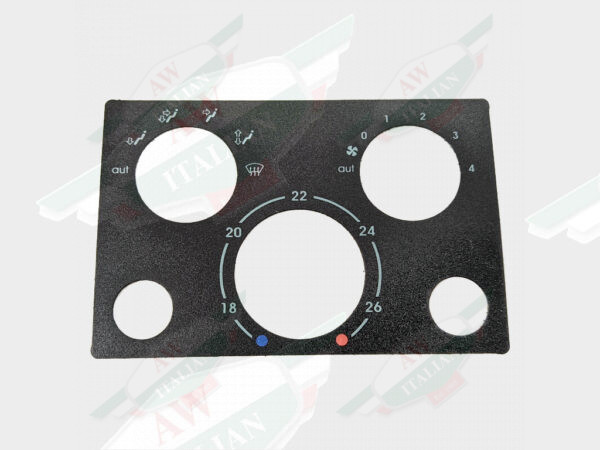 ferrari 64310500 f355 355 climate control panel black plastic white letters