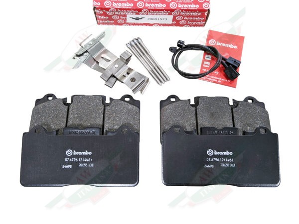 ferrari 70001573 brembo front brake pads black with red box