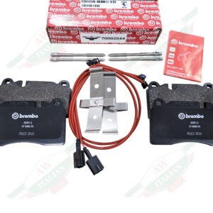 ferrari 70002544 brembo brake pads rear 458 black with red sensor wires