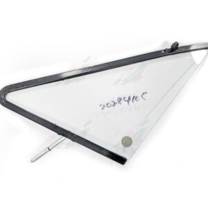 ferrari 20284105 front right quarter window glass with black frame